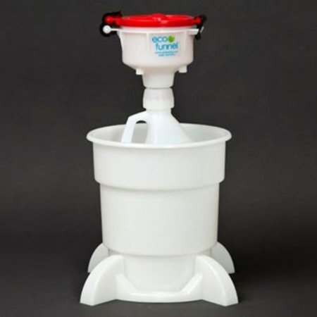 ECO FUNNEL 4in  System, 1 Gal Jug & Secondary Container, Red Lid EF-4-38-4004-SYS